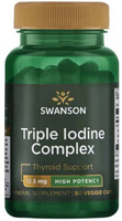 Swanson High-Potency Triple Iodine Complex (12.5 mg,  60 Vegetarian Capsules)