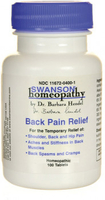 Swanson Homeopathic Back Pain Relief (100 Tablets)