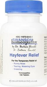 Swanson Homeopathic Hayfever Relief (100 Tablets)