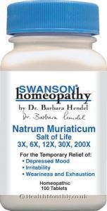 Swanson Homeopathic Natrum Muriaticum (100 Tablets)