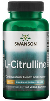 Swanson L-Citrulline,  Pharmaceutical Grade (850 mg,  60 Vegetarian Capsules)
