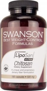 Swanson LipoSan Ultra Chitosan (500mg,  180 Capsules)