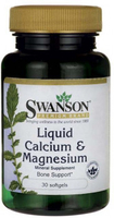 Swanson Liquid Calcium & Magnesium (30 Softgels)
