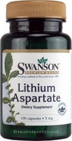 Swanson Lithium Aspartate (5mg,  100 Capsules)