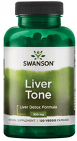 Swanson Liver Tone Liver Detox Formula (300 mg,  120 Vegetarian Capsules)