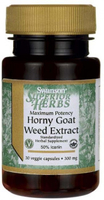 Swanson Maximum Potency Horny Goat Weed Extract,  50% Icariin (300 mg,  30 Vegetarian Capsules)