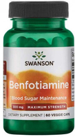Swanson Maximum Strength Benfotiamine (300 mg,  60 Vegetarian Capsules)