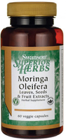 Swanson Moringa Oleifera,  Leaves,  Seeds & Fruit Extracts (60 Vegetarian Capsules)