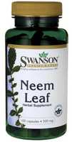 Swanson Neem Leaf (500 mg,  100 Capsules)