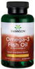Swanson Omega-3 Fish Oil with Vitamin D (Lemon Flavored,  1000 mg,  60 Softgels)