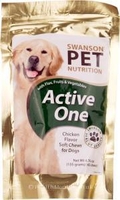 Swanson Pet Nutrition Active One for Dogs (45 Chicken Flavour Soft Chews)