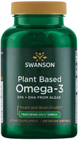 Swanson Plant Based Omega-3 EPA + DHA from ALGAE (Featuring life