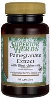 Swanson Pomegranate Extract (with Rhus Chinensis,  60 Capsules)