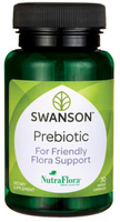 Swanson Prebiotic for Friendly Flora Support (750 mg,  30 Vegetarian Capsules)