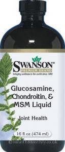 Swanson Premium Glucosamine,  Chondroitin & MSM (Orange) (16 fl oz (474 ml) Liquid)