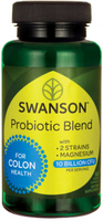 Swanson Probiotic Blend for Colon Health (10 Billion CFU,  60 Vegetarian Capsules)