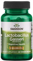 Swanson Probiotic Lactobacillus Gasseri (3 Billion CFU,  60 Vegetarian DR Capsules)