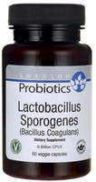 Swanson Probiotics Lactobacillus Sporogenes (6 Billion CFU,  60 Vegetarian Capsules)
