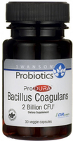 Swanson Probiotics ProDURA Bacillus Coagulans (2 Billion CFU,  30 Vegetarian DR Capsules)