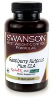 Swanson Raspberry Ketones Plus CLA (Razberri-K® Plus Tonalin,  90 Liquid Capsules)