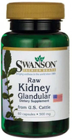 Swanson Raw Kidney Glandular (from US Cattle,  500 mg,  60 Capsules)