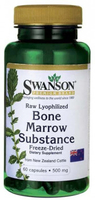 Swanson Raw Lyophilized Bone Marrow Substance (Freeze-Dried,  500 mg,  60 Capsules)