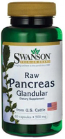 Swanson Raw Pancreas Glandular (from US Cattle,  500 mg,  60 Capsules)