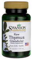 Swanson Raw Thymus Glandular (from US Cattle,  500 mg,  60 Capsules)