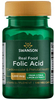 Swanson Real Food Folic Acid from Citrus Limon Extract (1000 mcg,  100 Vegetarian Capsules)