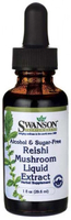 Swanson Reishi Mushroom Liquid Extract (Alcohol & Sugar-Free,  29 ml)