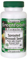 Swanson Sprouted Broccoli Seed (400 mg,  60 Vegetarian Capsules)