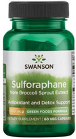 Swanson Sulforaphane from Broccoli Sprout Extract (400 mcg,  60 Vegetarian Capsules)