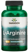 Swanson Super Strength L-Arginine (850 mg,  90 Capsules)