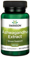 Swanson Superior Herbs Ashwagandha Extract (Standardized,  450 mg,  60 Capsules)