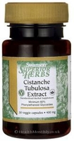 Swanson Superior Herbs Cistanche Tubulosa Extract (400mg,  30 Vegetarian Capsules)