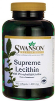 Swanson Supreme Lecithin (with Phosphatidylcholine,  400 mg,  300 Softgels)