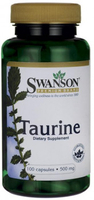 Swanson Taurine (500 mg,  100 Capsules)