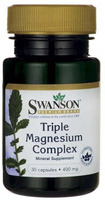 Swanson Triple Magnesium Complex (400 mg,  30 Capsules)