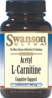 Swanson Ultra Acetyl L-Carnitine (500mg,  120 Capsules)