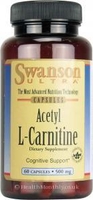 Swanson Ultra Acetyl L-Carnitine (500mg,  60 Capsules )