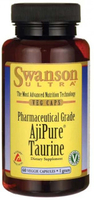 Swanson Ultra,  AjiPure® Taurine,  Pharmaceutical Grade (1000 mg or 1 g,  60 Vegetarian Capsules)