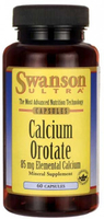 Swanson Ultra Calcium Orotate,  Elemental Calcium (85 mg,  60 Capsules)