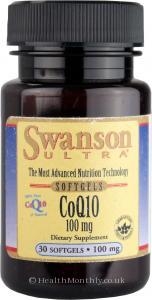 Swanson Ultra CoQ10 (100mg,  30 Softgels )
