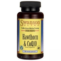Swanson Ultra Hawthorn & CoQ10 (60 Vegetarian Capsules)