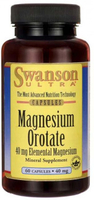 Swanson Ultra Magnesium Orotate,  Elemental Magnesium (40 mg,  60 Capsules)