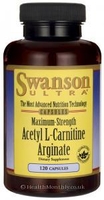 Swanson Ultra Maximum Strength Acetyl L-Carnitine Arginate (120 Capsules)