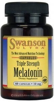 Swanson Ultra Melatonin Triple Strength (10mg,  60 Capsules)