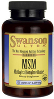 Swanson Ultra MSM Methlsulfonylmethane (1000 mg,  120 Capsules)