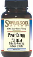 Swanson Ultra Power Energy Formula with Caffeine + Herbs (60 Capsules)