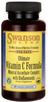 Swanson Ultra Ultimate Vitamin C Formula,  Mineral Ascorbate Complex with Bioflavonoids (60 Vegetarian Capsules)